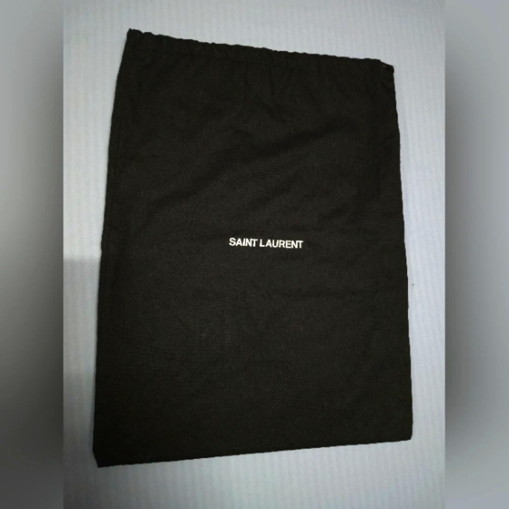 Saint Laurent black drawstring dustbag 13.5x10